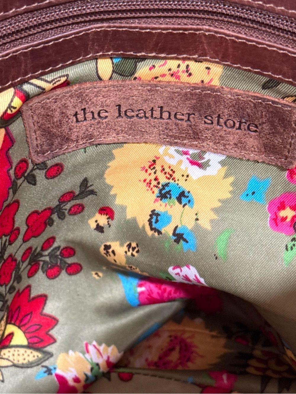 The Leather Store UK Hampton Distressed Brown Leather Tote Crossbody Bag Boho - Picture 11 of 16